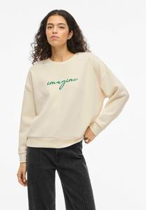 Толстовка VILA LANGÄRMELIGES RUNDHALS, Birch/Beige