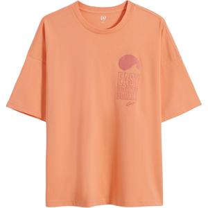 GAP Футболка унисекс оранжевая