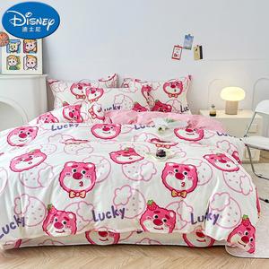 Disney Детский пододеяльник с наволочкой 30x50 см, 120х150 см, хлопок, цвет Trendy Bear