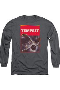 Футболка Atari Tempest Box Art с длинным рукавом для взрослых Gildan, цвет charcoal