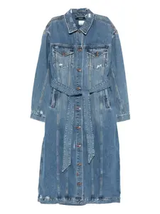 Пальто Trucker Relik с эффектом потертости Ksubi, синий