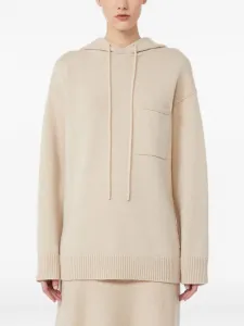 Свитер с капюшоном и карманом Max Mara, нейтральный