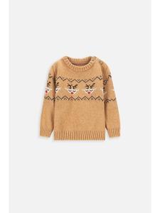 Бежевый вязаный свитер Coccodrillo