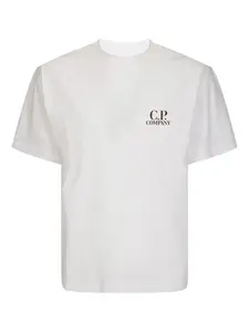 Футболка с короткими рукавами и принтом логотипа C.P. Company, белый