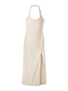 Платье миди Bershka Dress, кремовый