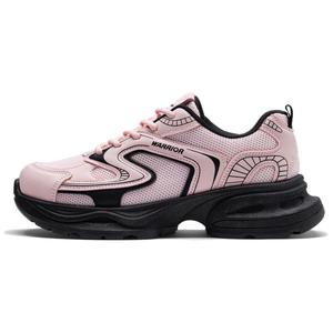 WARRIOR Нескользящие и износостойкие низкие кроссовки, увеличивающие рост, женские, розовые, черные