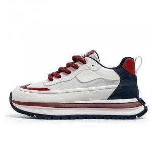 Низкие повседневные туфли мужские Bull charm, White Red