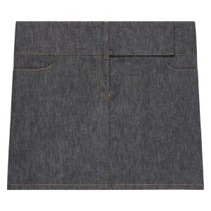 Юбка Courrèges Belted Denim Miniskirt 'Dark Heather Grey', серый