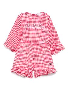 Monnalisa клетчатый комбинезон, красный