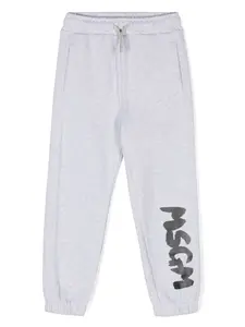 Спортивные брюки с логотипом MSGM Kids, серый
