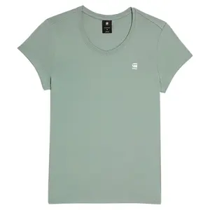 Футболка G-Star Eyben Slim 2.0 short sleeve v neck, зеленый