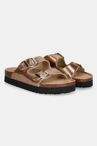 Кожаные шлепанцы Answear.Lab, золотой