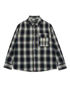 Рубашка в клетку DSQUARED2 KIDS, черный