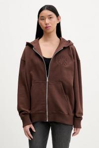 Хлопковая толстовка HUGO Blue doa_b_3, коричневый