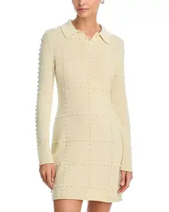 Платье-Поло из шерсти и кашемира цвета попкорн Guest In Residence, желтый