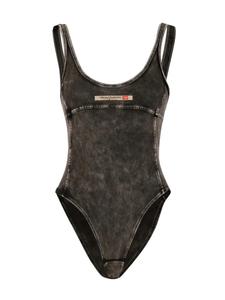 Боди с аппликацией логотипа Diesel, серый