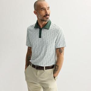 Мужская поло для гольфа с принтом Flx, Green Club Geo