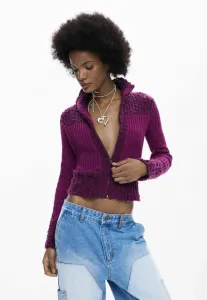 Кардиган на молнии Desigual, Purple