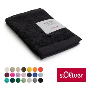 Гостевое полотенце s.Oliver s.Oliver, премиальное качество, 600 г/м², также доступно в наборах, большой выбор цветов, также в виде полотенца для душа, варежки для мытья, полотенца S.Oliver, черный