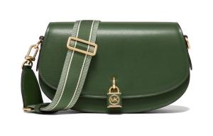 Кожаная сумка-мессенджер Mila, седельная сумка, плечевая сумка, кроссбоди среднего размера Jasper MICHAEL KORS