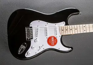 Squier Sonic Stratocaster - черный с кленовой накладкой