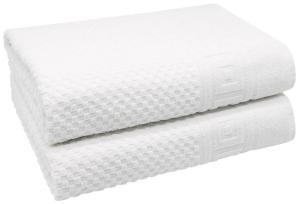 Банное полотенце Zollner 00000344 2er-Set, белый - текстиль - 100 x 1 x 150 см