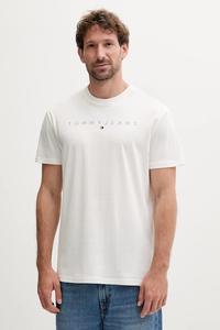 Хлопковая футболка Tommy Jeans, белый