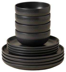 Costa Nova Набор посуды Антрацит PACIFICA 12 предметов на 4 персоны