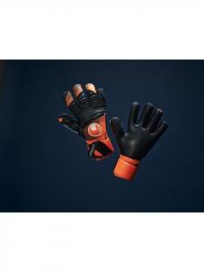Вратарские перчатки "Uhlsport Super Resist+ Hn" оранжевого цвета
