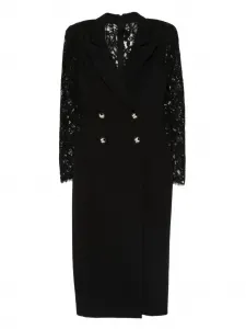 Двубортное платье миди Nissa, черный