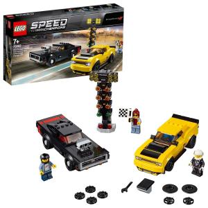 LEGO Speed ​​​​Champions, блоки, Dodge Challenger SRT Demon 2018 года и Dodge Charger R/T 1970 года, 75893