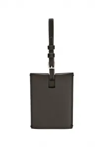 Дорожный аксессуар - багажная бирка. Massimo Dutti, Dark Brown