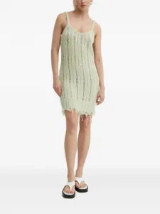 Ажурное платье с бахромой Résumé, зеленый