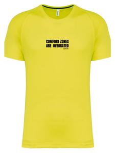 Футболка Зоны комфорта переоценены в цвете флуоресцентно-желтый F4NT4STIC