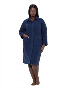 Ulla Popken Халат темно-синего цвета