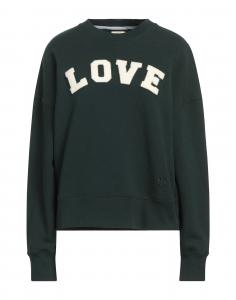 Толстовка Tory Burch, темно-зеленый