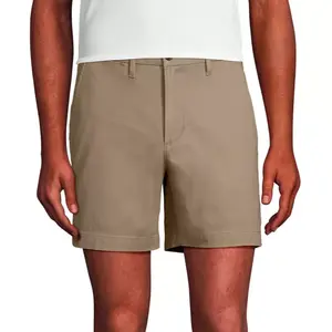 Мужские 6-дюймовые шорты-чиносы традиционного кроя с комфортной талией Lands' End, хаки