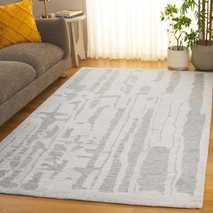 Ковер SAFAVIEH, 183 x 275 см, - коллекция Harvest - Ivory & Light Blue, ручная работа из шерсти, идеально для гостиной, спальни, столовой (HVT301A)