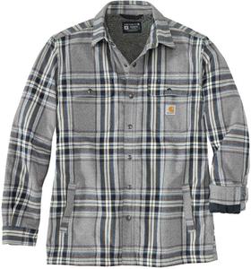 Рубашка Carhartt Flannel Sherpa Lined Shirt, серый