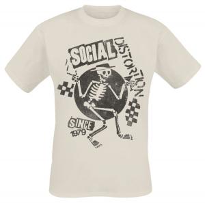 Футболка Social Distortion Checkered Skelly, натуральный