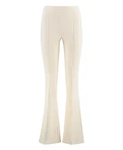 Расклешенные брюки с накладными задними карманами Elisabetta Franchi, бежевый