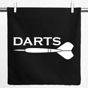 Наволочка Huuraa с изображением дротика, подарочная, 40x40 см, черный хлопок, подарок для дартса Hellweg Druckerei