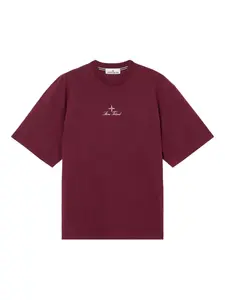 Вышитое поло Stone Island, красный