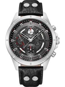 POLICE Аналоговые часы 'Malawi' в черном цвете