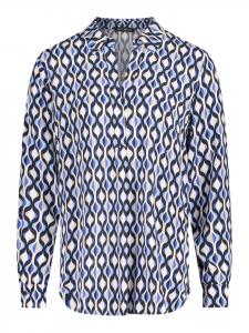 Betty Barclay Блузка с длинными рукавами, сине-белая