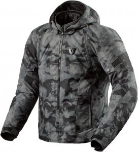 Мотоциклетная куртка REV'IT! Flare 3 H2O Urban Sport для мужчин (Camo Dark Grey - 2X-Large)