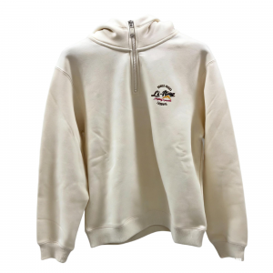 Женская толстовка Li Ning, цвет экрю, размер AWDUD58, с капюшоном, умеренная толщина ткани