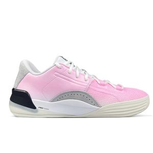 Баскетбольные кроссовки Clyde Hardwood унисекс с низким верхом розового/черного/белого цвета Puma