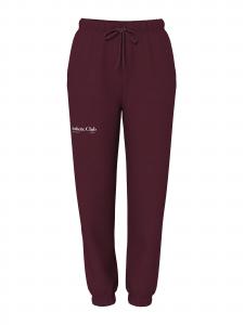 PIECES Брюки зауженные 'PCRISSO' в цвете винный красный