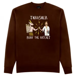 Толстовка Thrasher B.t.h, коричневый